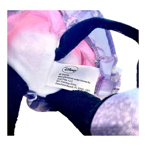 Disney 15" TALKING MINNIE MOUSE DOLL Iridescent Light Up Bow Purple Pink Plush! - Picture 5 of 5